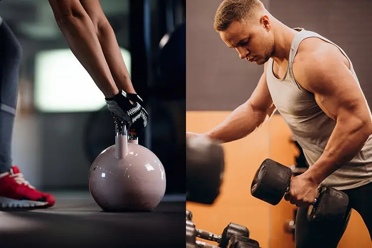 dumbbell and kettlebell workout