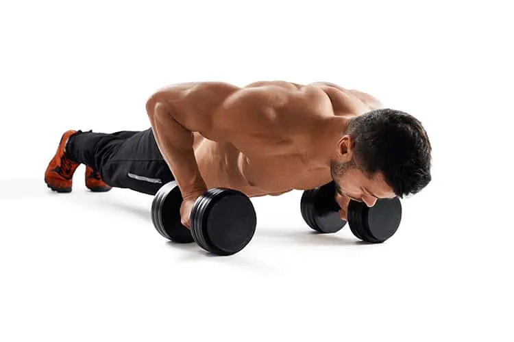 Dumbbell Oblique Workout Crunch