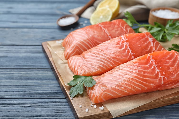 farmed salmon