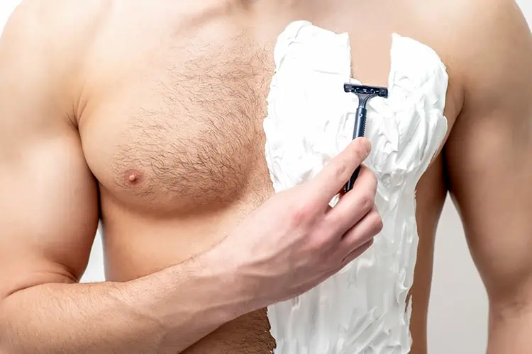 how to shave chest hair
