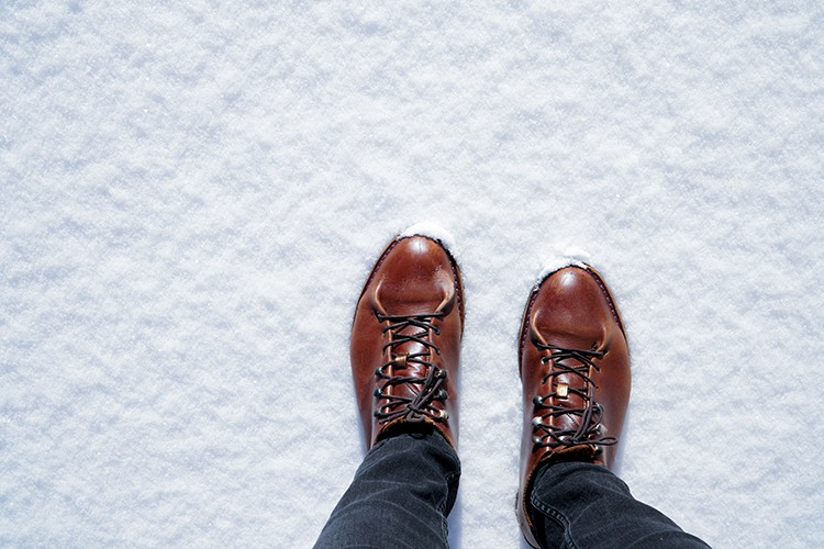 men dress shoe for cold weather