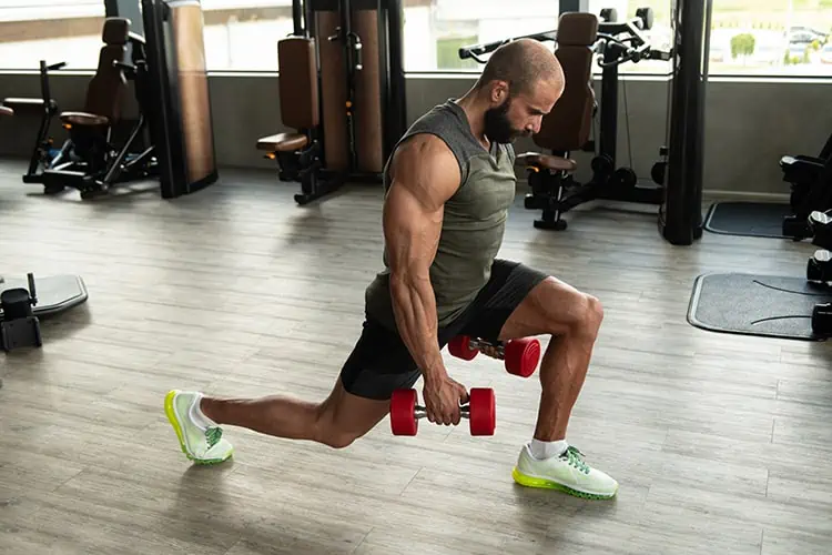 dumbbell lunge