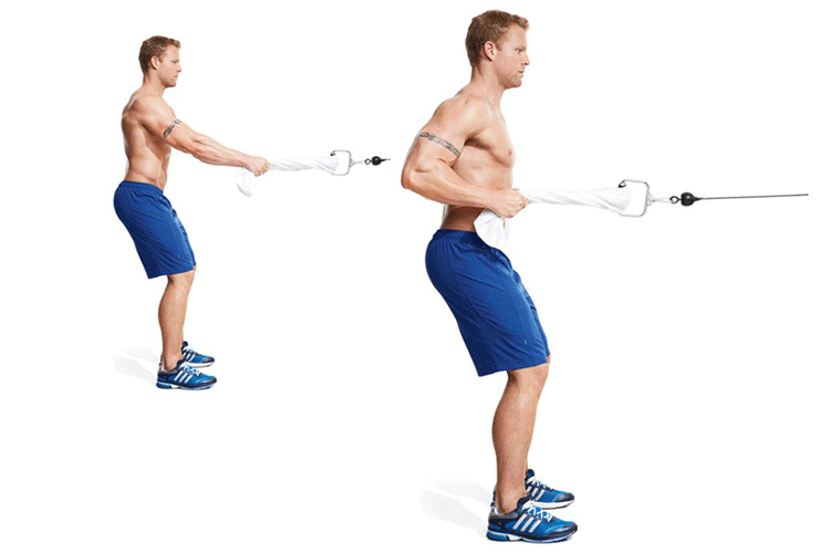standing cable row