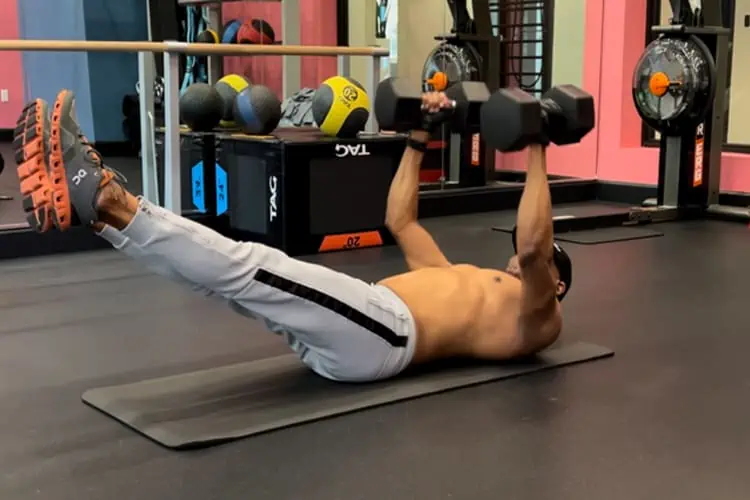 dumbbell floor press