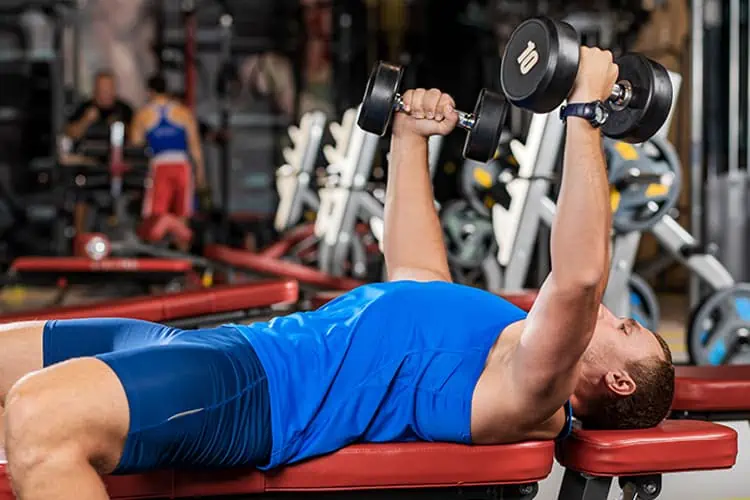 dumbbell chest press