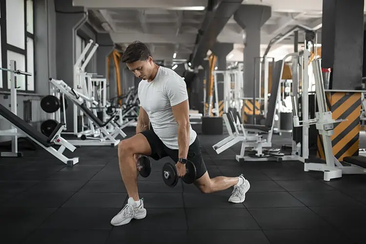 single leg dumbbell squat