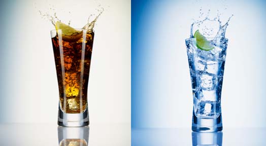 Carbonated Beverages vs. Carbonated Water