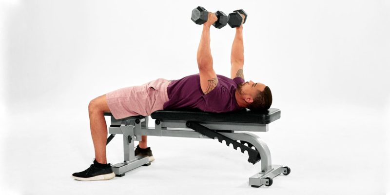 Dumbbell bench press - strength training