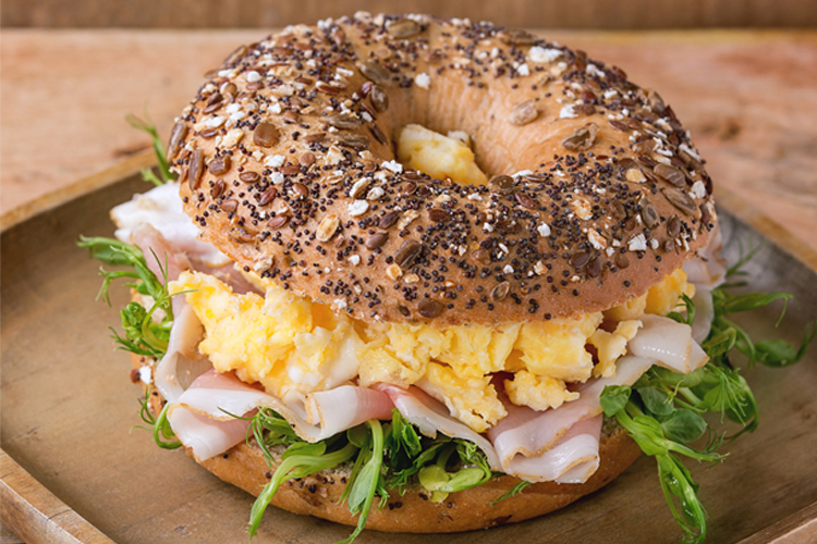 Healthy Breakfast Ideas to Fuel Your Strength Training - Bagel Sandwich