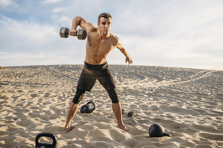 beach workout