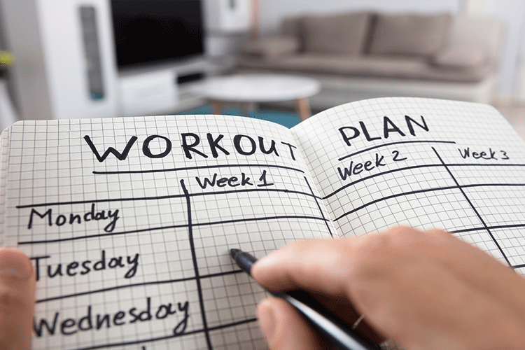 implement a workout plan
