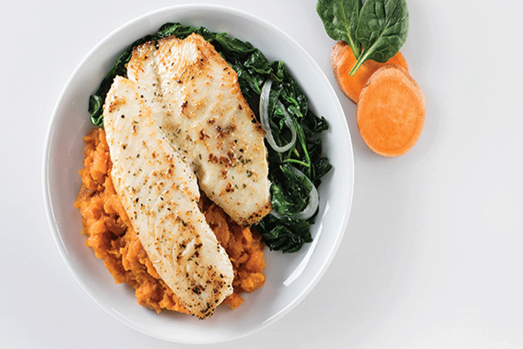 healthy muscle building dinners - chicken and sweet potato