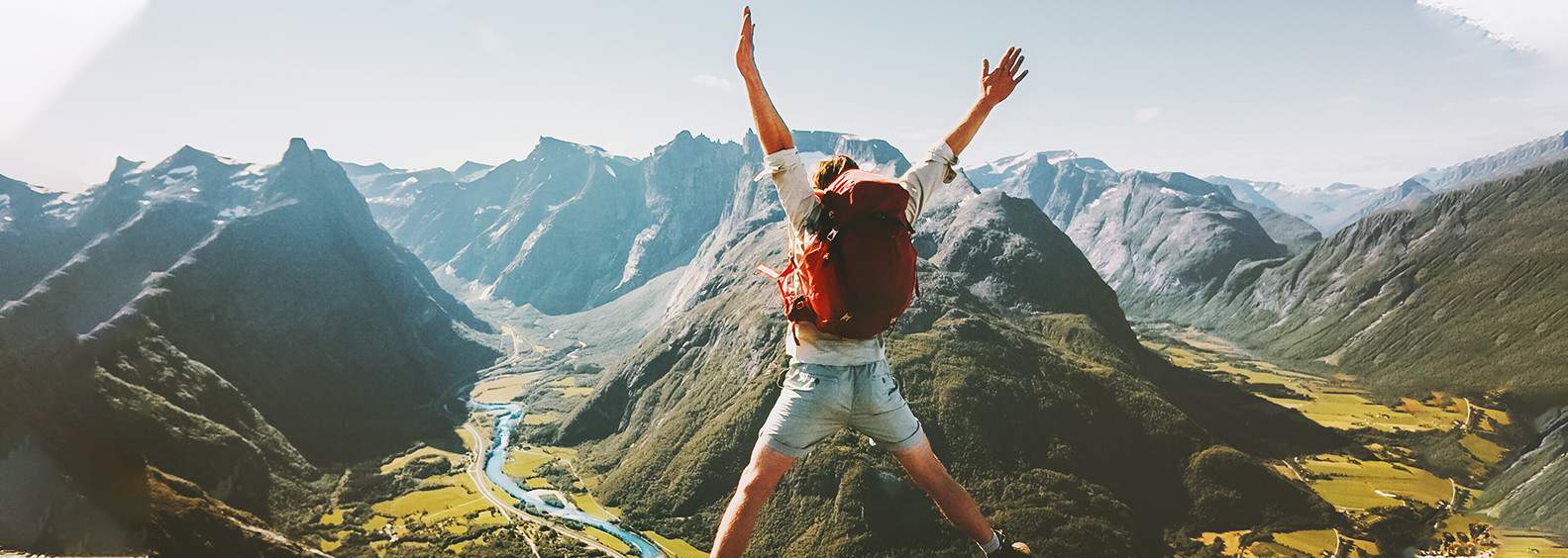 Trekking man