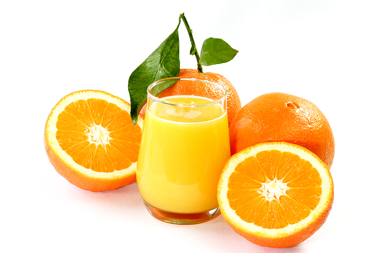 orange juice loaded with vitamin-c