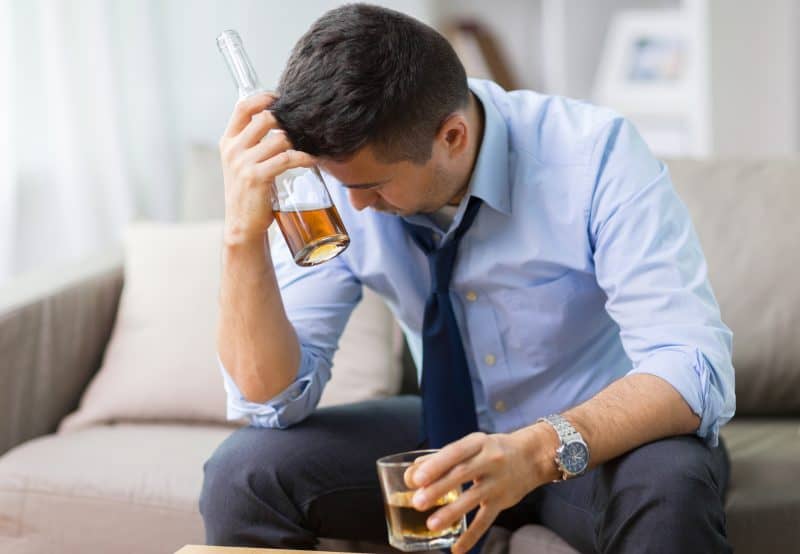 drinking habit of a young man