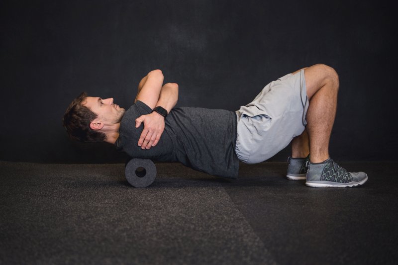 warm up exercise with foam rollers