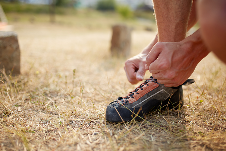 Rock climbing shoes