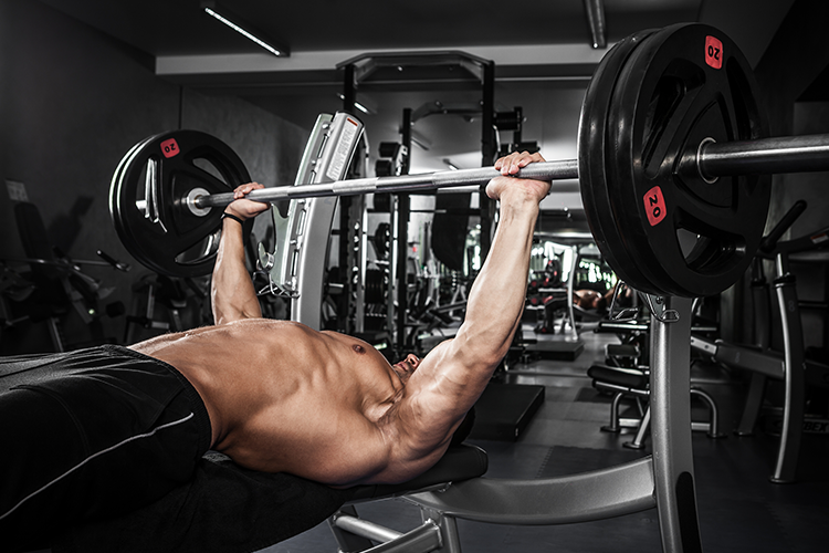 Bench press exercise when mass building is priority