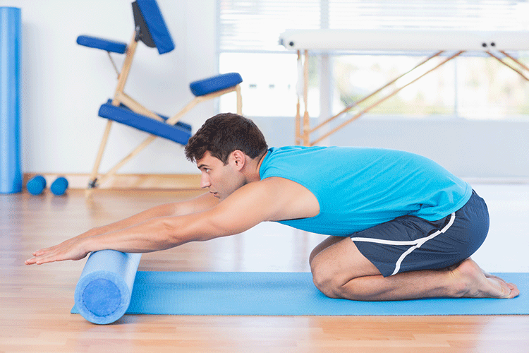 Arm Rollout Foam Roller exercise