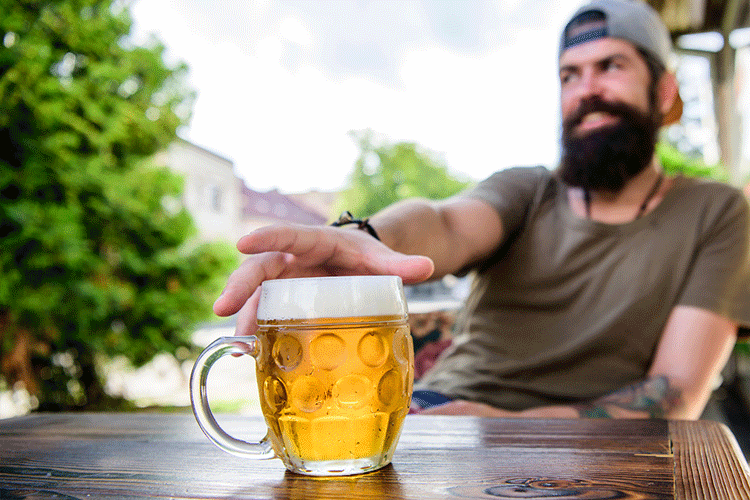 reward yourself with a beer after exercise