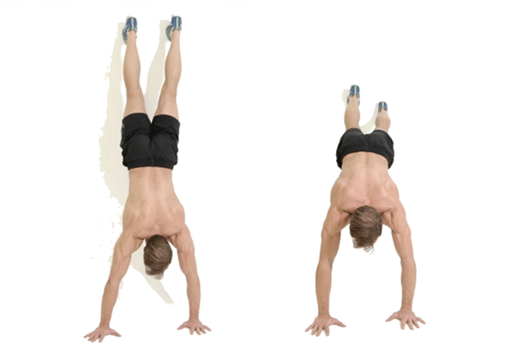Wall Climb handstand