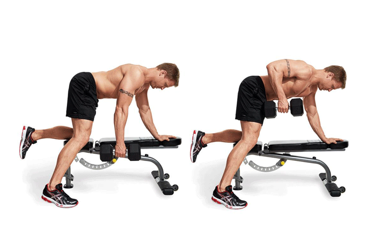 dumbbell row