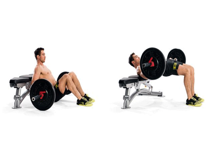 Barbell Hip Thrust lower body exercises for tall guys