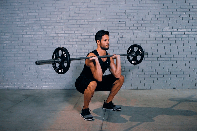front squat - workouts for skinny guys