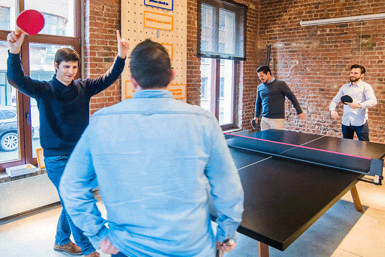 healthy employee recreation at the job