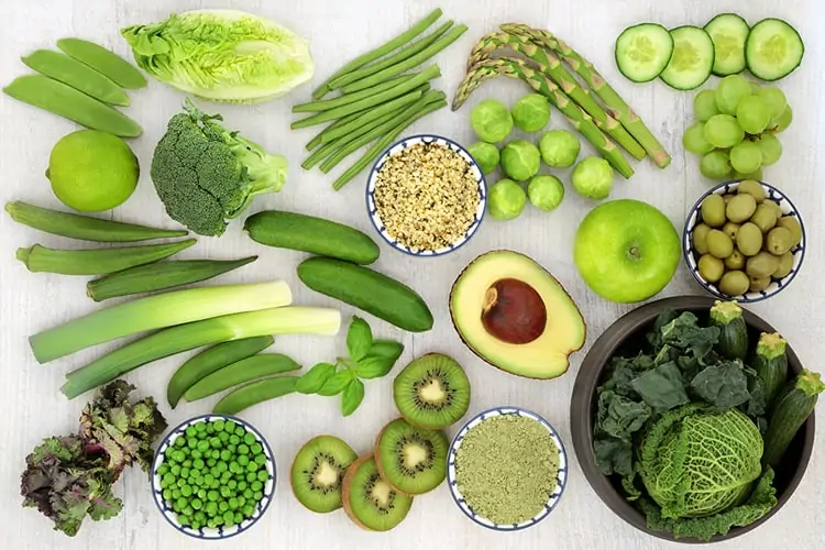 ways to eat healthy green fruit and vegetables