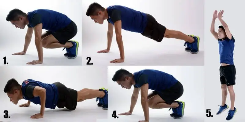 Burpee workout how to do a burpee. Burpee Health Benefits