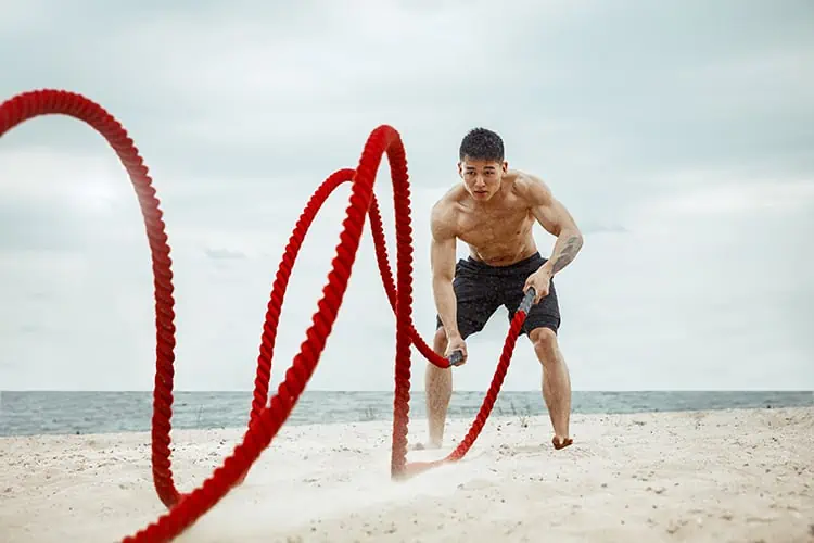 battle ropes exercise