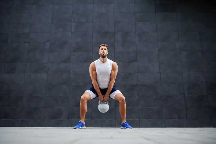 kettlebell squat