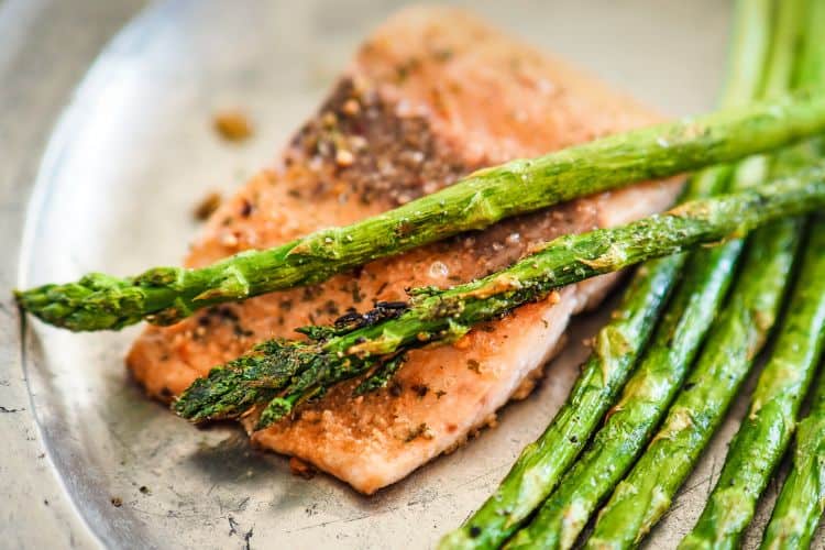 Oven baked salmon
