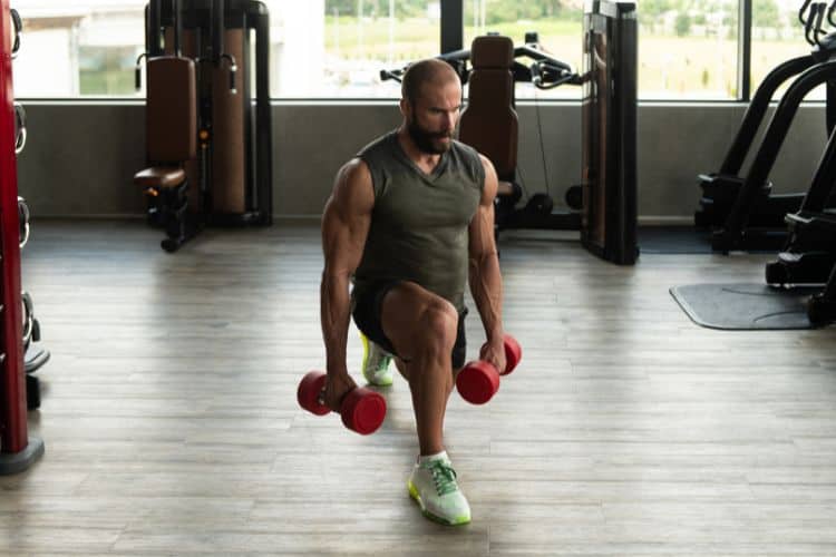 leg workout with dumbbells men