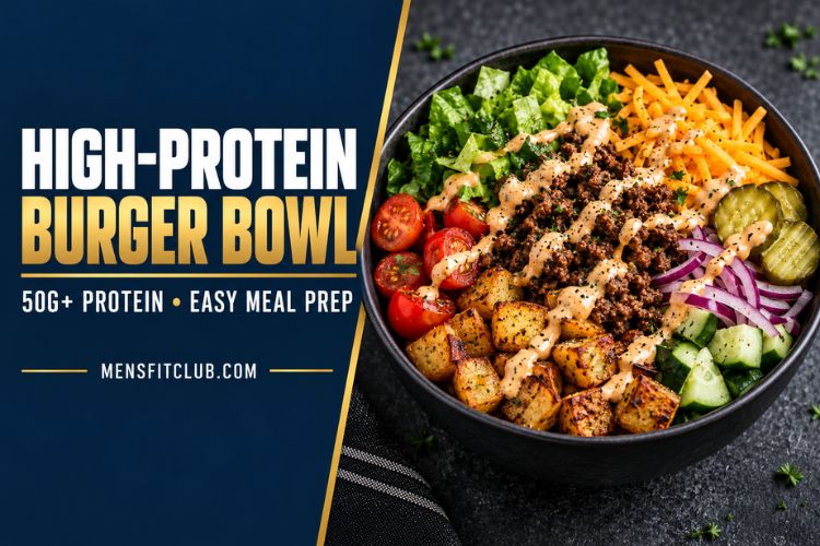 high protein burger bowl